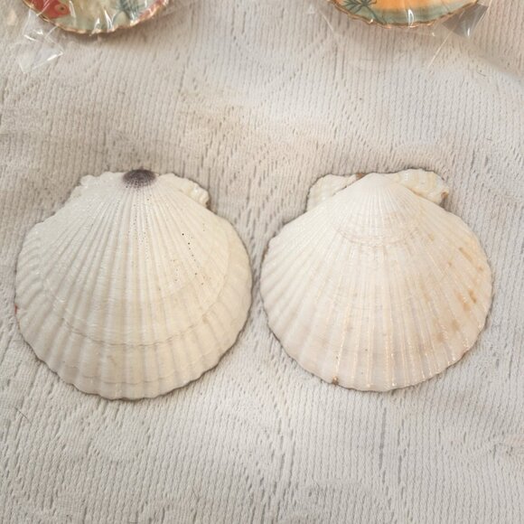 Handmade Decoupage Scallop Shell Trinket Dish Koi Gold Fish - Picture 9 of 13